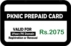 PKNIC Prepaid Cards